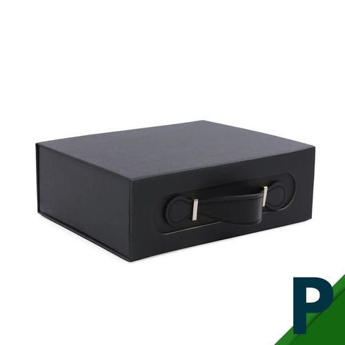 Caixa Rígida Dobrável com Alça e Ímã P Preto - Cromus