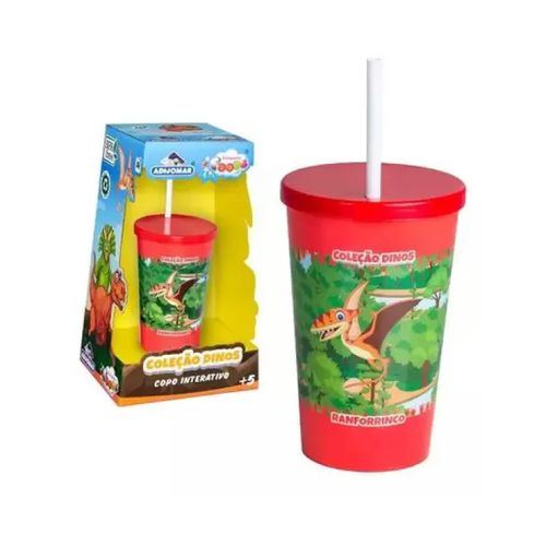 Copo Dino Interativo Ranforrinco Realidade Aumentada 750ml Adijomar