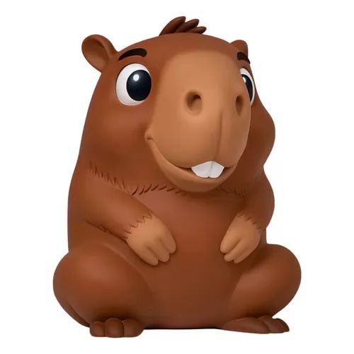 Boneco Capivara Juca Vinil Macio Antialérgico Colecionável Samba Toys
