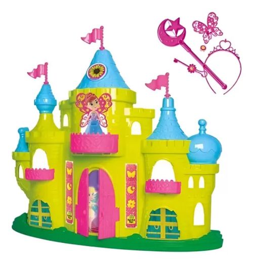 Castelo Das Fadas Com Boneca Judy e Acessórios Playset Samba Toys