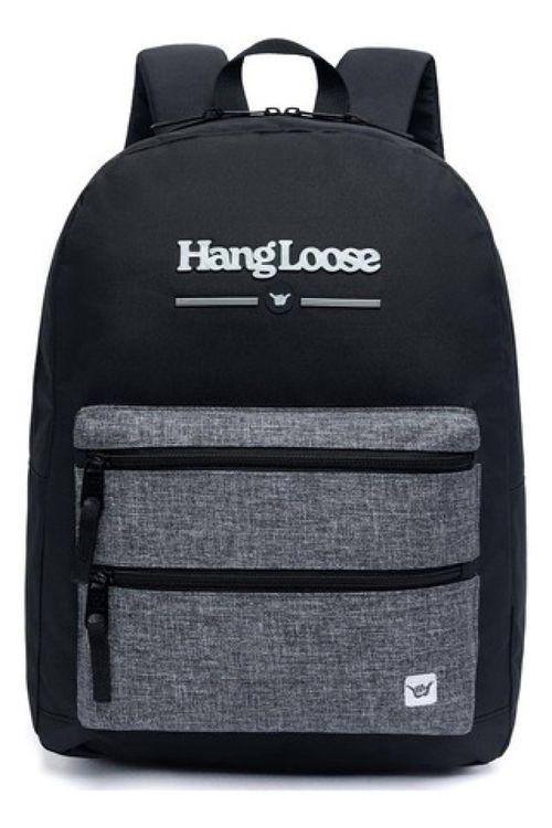 Mochila Hang Loose Classic Preto E Cinza 18l Poliéster 600d
