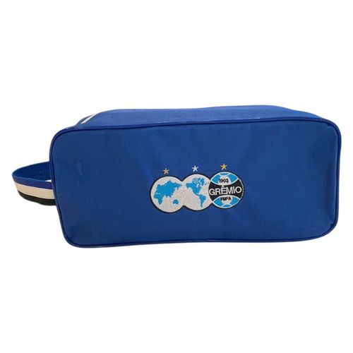 Porta Chuteira Grêmio Azul Oficial Licenciada Escudo Bordado