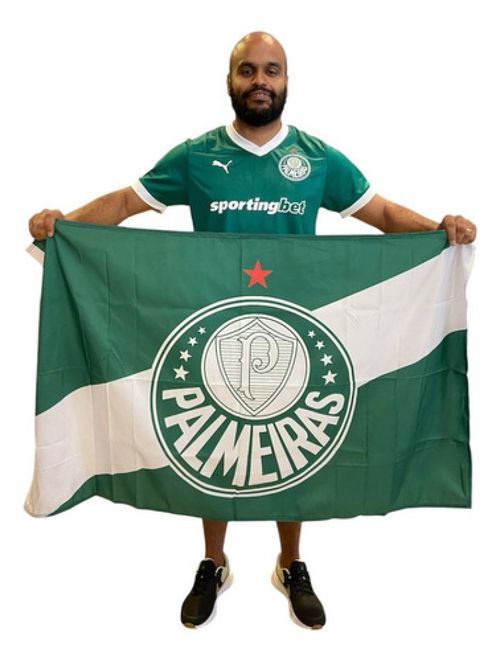 Bandeira Palmeiras Oficial Licenciada 1 Face 71 X1,28