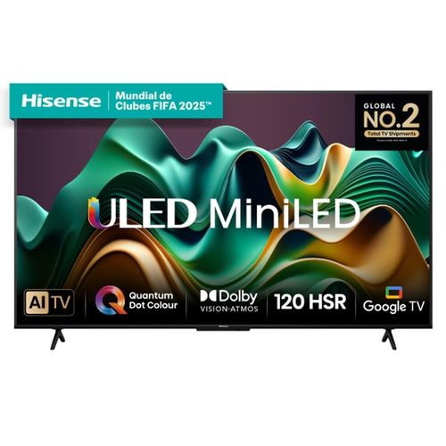 Smart TV 55" UHD 4K Mini LED Hisense 55U6N Google TV, Processador com AI, HDR10+, Dolby Atmos, Sports Mode, Game Mode Plus e Compatível com Alexa
