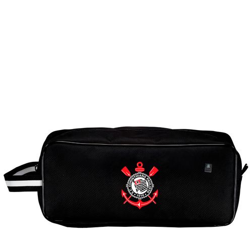 Porta Chuteira Do Corinthians Oficial Preto Licenciada