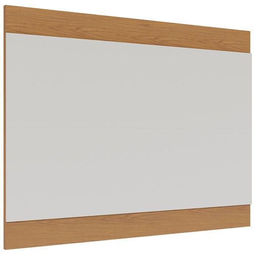 Painel Para TV 75 Pol 200cm Cairo C04 Off White Matte Freijó - Lyam Decor