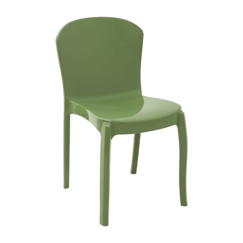 Cadeira Tramontina Marina Eco Verde Oliva em Polipropileno Empilhável