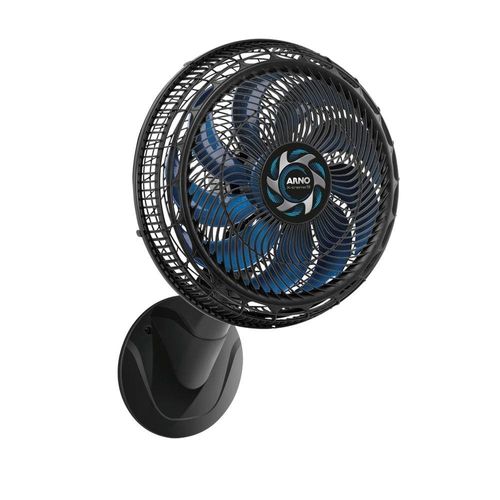 Ventilador de Parede Arno X-TREME VE9P 40cm 160W 9 Pás Silencioso Preto e Azul