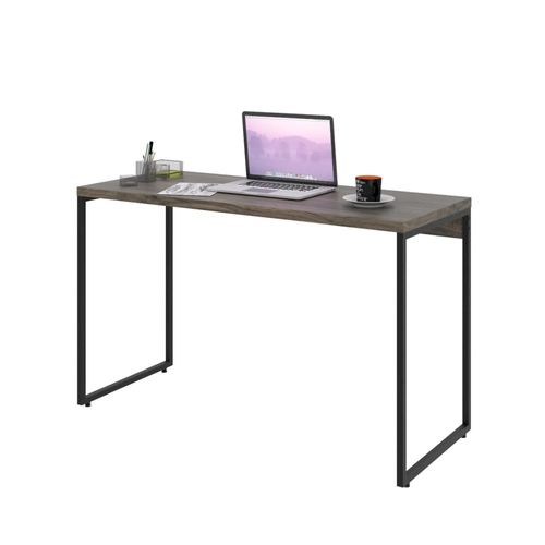 Mesa Para Escritório e Home Office Industrial Aspen 120 cm C01 Carvalho Dark - Lyam Decor