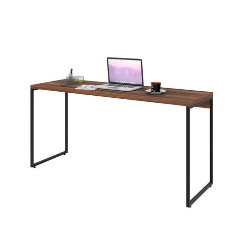 Mesa Para Escritório e Home Office Industrial Aspen 150 cm C01 Nogal - Lyam Decor
