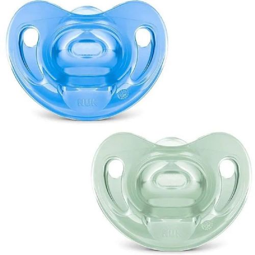 Chupeta Nuk 100% Silicone Sensitive Soft Boy S2 2 Unidades