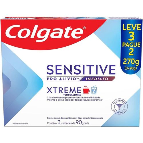 Creme Dental Colgate Sensitive Pro Alivio Imediato 3 Unidades de 90g