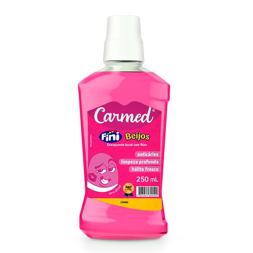 Enxaguante Bucal Carmed Fini Beijos com Flúor 250ml