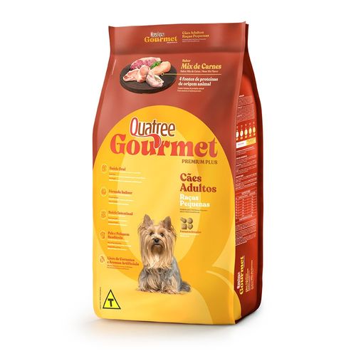 Ração Quatree Gourmet Cães Adultos Raças Pequenas 3Kg
