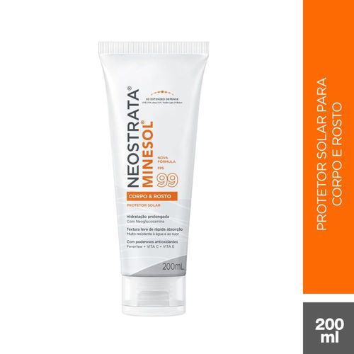 Protetor Solar Neostrata Minesol Corpo e Rosto FPS99 200ml