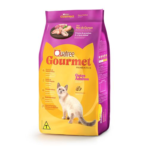 Ração Gato Quatree Gourmet Mix Carne 3kg