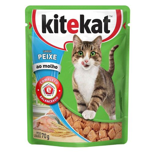 Ração Kitekat Sachê Peixe Adulto 70g
