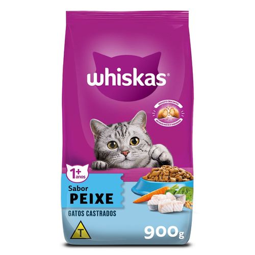Ração para Gato Castrado Whiskas Sabor Peixe 900g