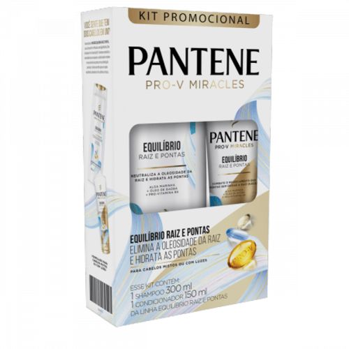 Shampoo Pantene 300ml + Condicionador 150ml Equilíbrio