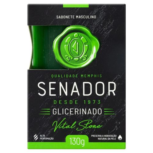 Sabonete Em Barra Senador Glicerinado Vital Stone 130g