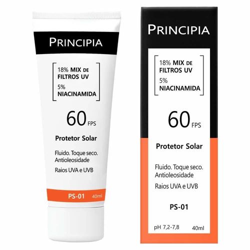 Protetor Solar Facial Principia Fps60 PS-01 40ml