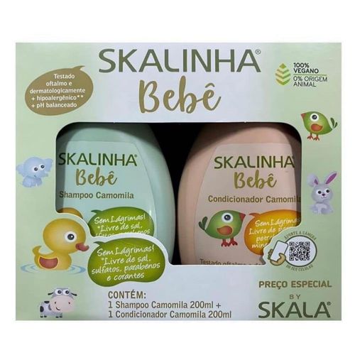 Shampoo + Condicionador Skalinha Bebê Camomila 200ml
