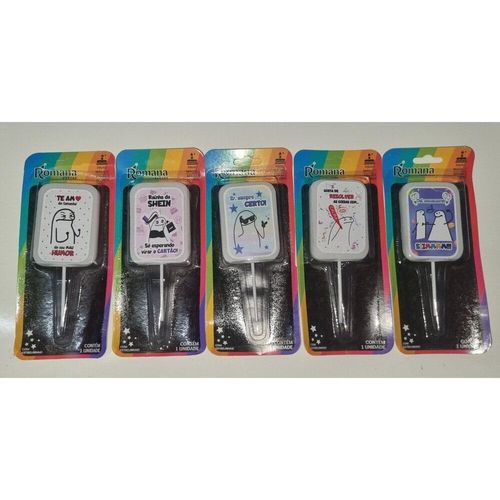 Vela decorativa Memes 2 Romana Festas 1 Unidade Sortida