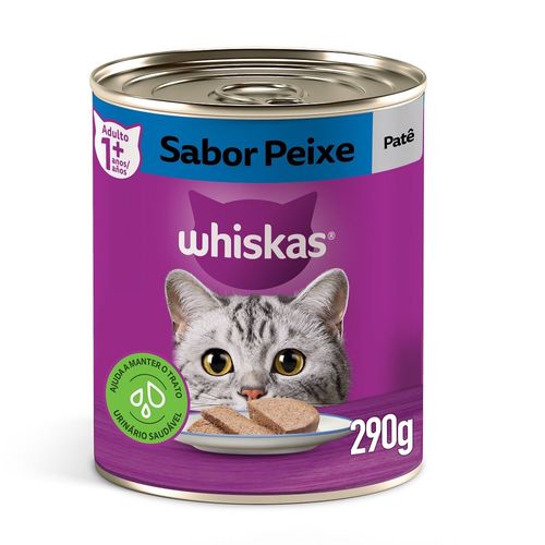 Ração Úmida para Gato Whiskas Sabor Peixe Lata 290g