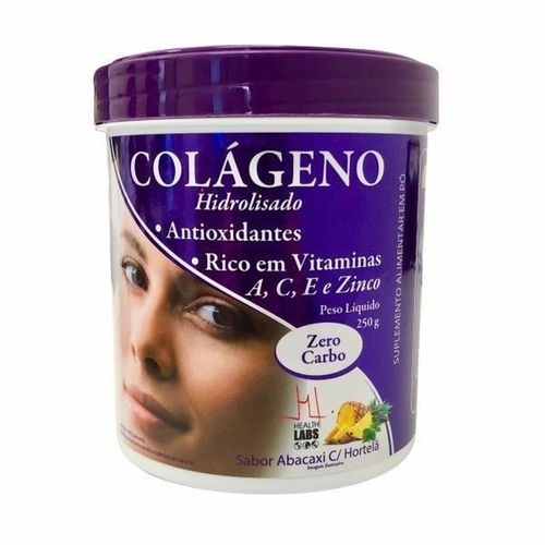 Colágeno Hidrolisado Pó Abacaxi Com Hortelã Health Labs 250g