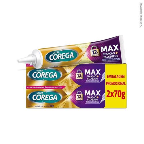 Corega Ultra Creme 70g 2 Unidades