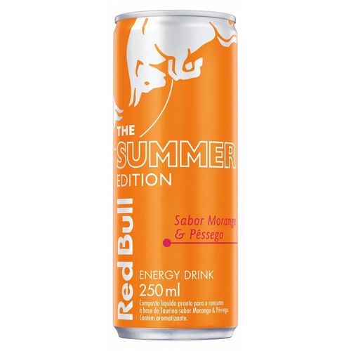 Energético Red Bull Morango e Pêssego 250ml