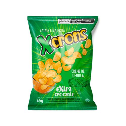 Batata Xcrons Lisa Creme de Cebola Extra Crocante 45g