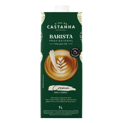 Bebida Vegetal A Tal da Castanha Barista Profissional Crema 1 Litro