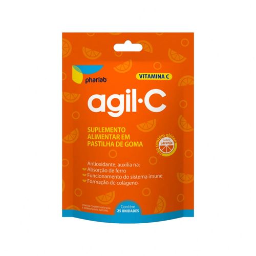 Agil-C 45mg Sabor Laranja 25 Gomas