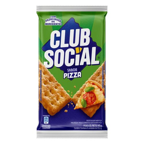 Biscoito Club Social Sabor Pizza 141g