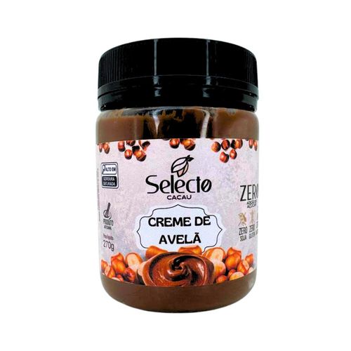 Creme de Avelã Artesanal Zero Açúcar Selecto Cacau 270g