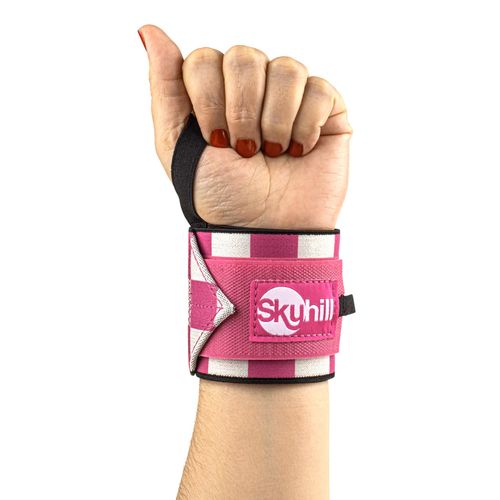 Munhequeira Elástica Quadriculada Ajustável Skyhill Cross