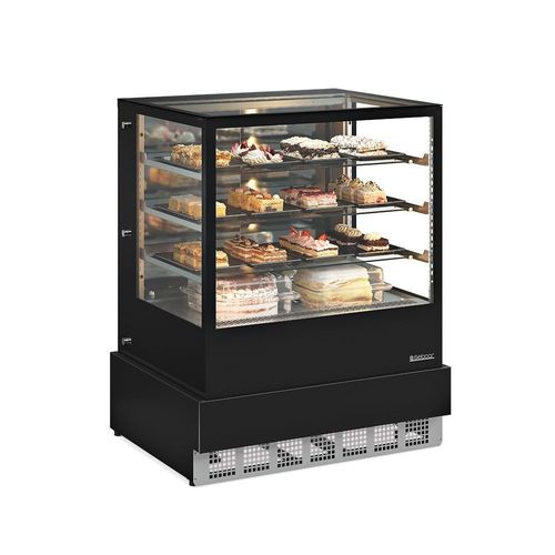 Vitrine Refrigerada Dupla Função Conveniência Gourmet GGER100 Preto Gelopar 220V