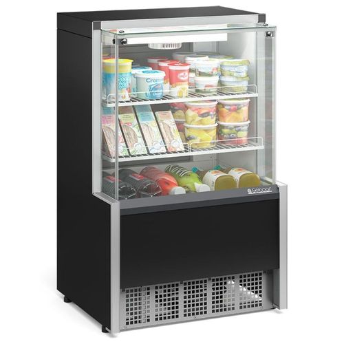 Vitrine Refrigerada Ar Forçado Aurora GPFA075R Preto Gelopar 110V