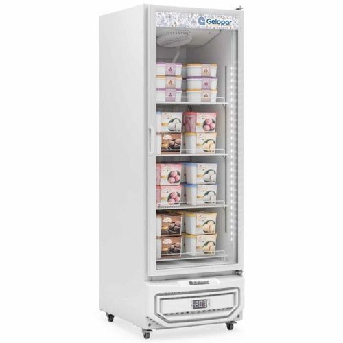 Conservador Vertical Porta de Vidro GPF57LP Branco Gelopar 220V