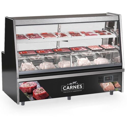 Balcão de Frios e Avícola Aquecido 2MT GRTA200A Preto Gelopar 220V