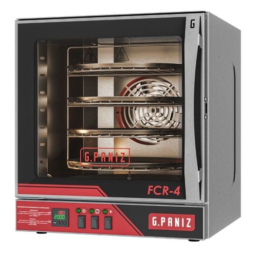 Forno Convector Rotativo Elétrico Monofásico FCR4 Inox G.Paniz 220V
