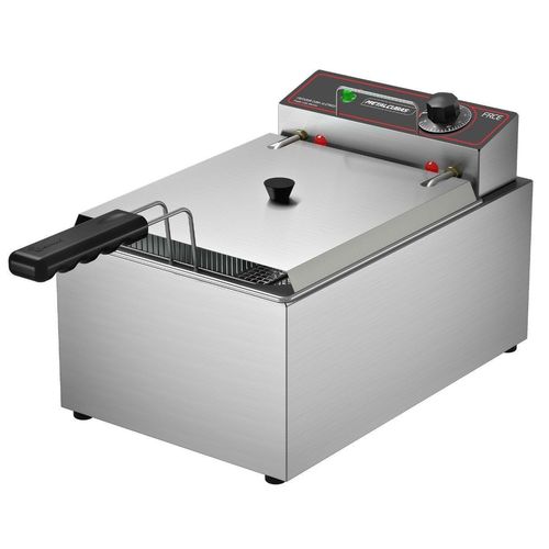 Fritador Retangular Elétrico Óleo 1 Cuba Inox FRCE5 Metalcubas 220V