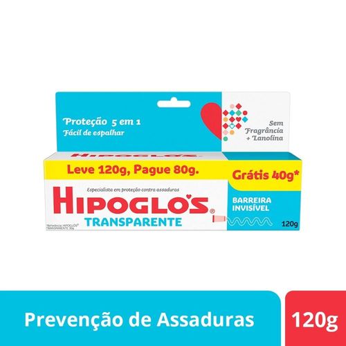 Creme Preventivo de Assaduras Hipoglós Transparente 120g