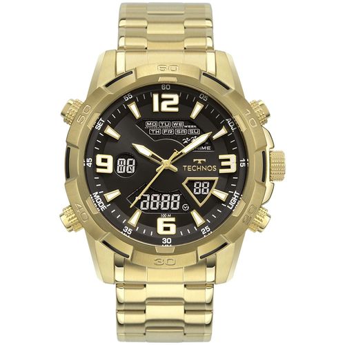 Relógio Technos Masculino Digitech Dourado - W23305AB/1P W23305AB/1P