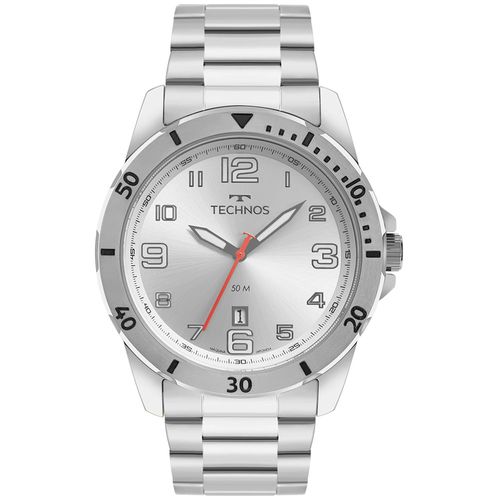 Relógio Technos Masculino Militar Prata - 2115MYK/1K 2115MYK/1K