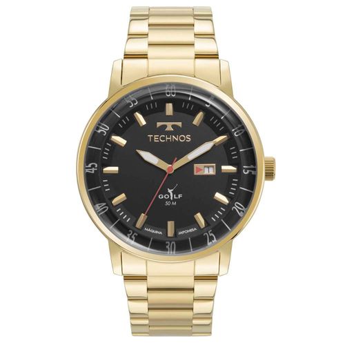 Relógio Technos Masculino Golf Dourado - 2115LAP/1P 2115LAP/1P