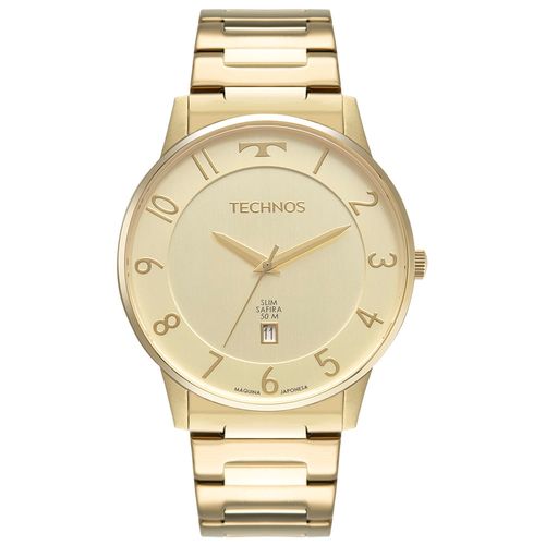 Relógio Technos Masculino Slim Dourado - GM10YP/1D GM10YP/1D