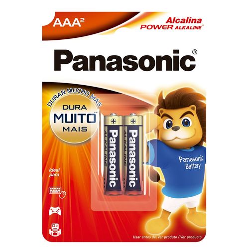 Pilha Alcalina Panasonic AAA 2 Unidades