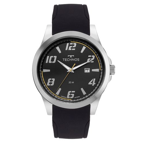 Relógio Technos Masculino Racer Prata - 2115UAF/2P Relógio Technos Masculino Racer Basico Prata - 2115UAF/2P